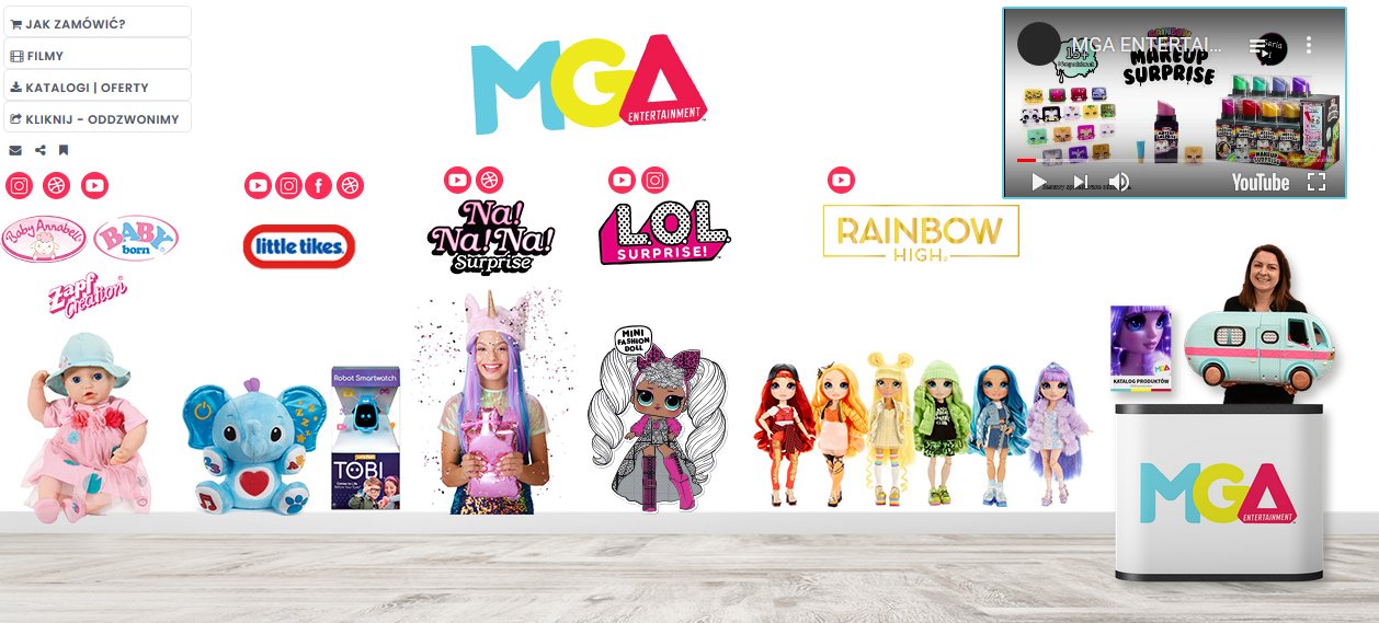 Stoisko targowe firmy MGA Entertainment